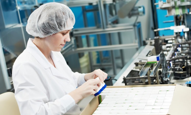 pharma factory worker